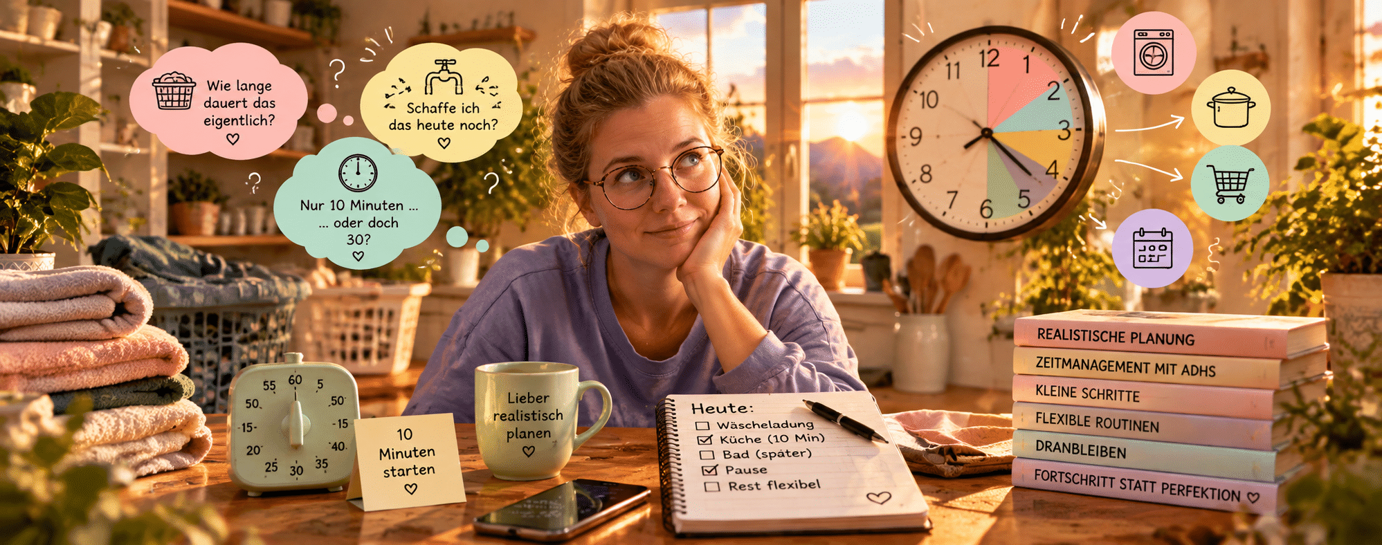 Zeitblindheit bei ADHS im Haushalt